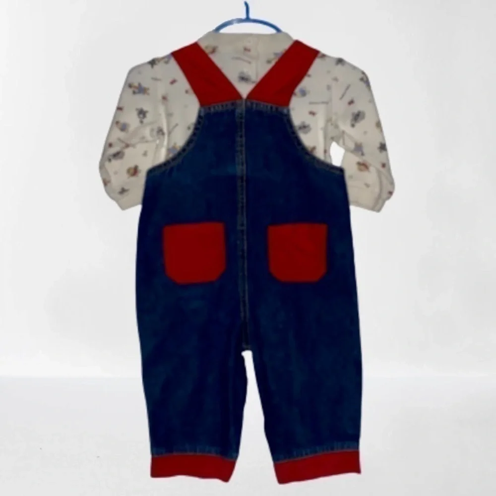 Sonoma Baby Boys Denim Overalls Outfit​​​​​​​​​​​​​​​​​​​​​​​​​​​​​